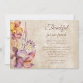 Dankbare Herfst gebladerte Thanksgiving Friendsgiv Kaart (Voorkant)