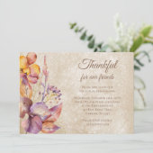Dankbare Herfst gebladerte Thanksgiving Friendsgiv Kaart (Staand voorkant)
