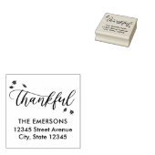 Dankbare Herfst Herfst Thanksgiving Houtstempel Rubberstempel (Gestempeld)