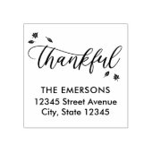 Dankbare Herfst Herfst Thanksgiving Houtstempel Rubberstempel (Afrduk)