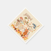 Dankbare Herfst Konijn Servet (Hoek)