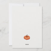 Dankbare Herfst Pompoen Boerderij Waterverf Feestdagenkaart (Achterkant)