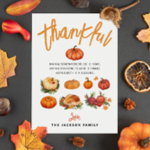 Dankbare Herfst Pompoen Boerderij Waterverf