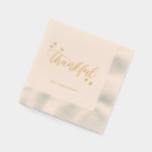 Dankbare Herfst Thanksgiving Folie Gestempeld serv Folie Servetten (Links)