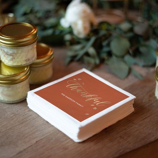 Dankbare Herfst Thanksgiving Party Papier servet