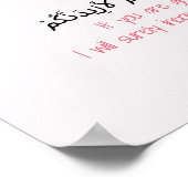 Dankbare islamitische kunst aan de muur poster (Hoek)