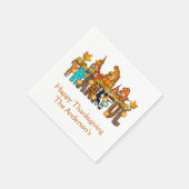 Dankbare Kabouters Herfst Thanksgiving Herfst Pomp Servet (Hoek)