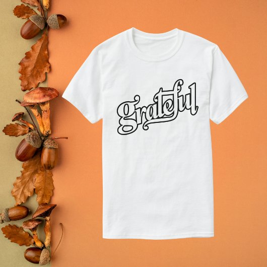 Dankbare kalligrafie t-shirt
