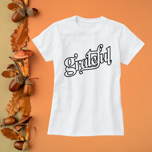 Dankbare kalligrafie t-shirt