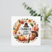 Dankbare Kerstkaarten voor elke dag Feestdagenkaart (Staand voorkant)