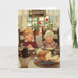 Dankbare Kinderen door Jessie Willcox Smith Feestdagen Kaart