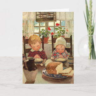 Dankbare Kinderen door Jessie Willcox Smith Feestdagen Kaart