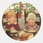 Dankbare Kinderen door Jessie Willcox Smith Ronde Sticker (Voorkant)