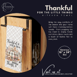 Dankbare Kleine Dingen Thanksgiving Keukendoeken Theedoek