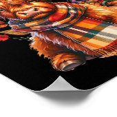 Dankbare Koe Herfst Y'all Autumn Poster (Hoek)