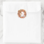 Dankbare Krans Ronde Sticker (Tas)