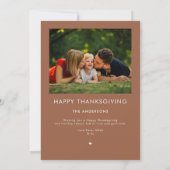 Dankbare Landelijke Bloemrijke Script Foto Thanksg Feestdagenkaart (Achterkant)