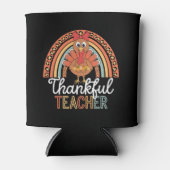 Dankbare Leraar Gezegende Thanksgiving School Blikjeskoeler (Voorkant)