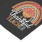 Dankbare Leraar Gezegende Thanksgiving School Korte Tafelloper (Hoek)