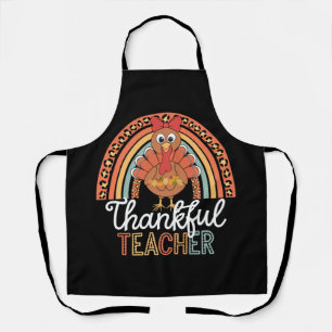 Dankbare Leraar Gezegende Thanksgiving School Schort