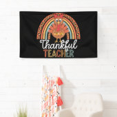 Dankbare Leraar Gezegende Thanksgiving School Spandoek (Insitu)