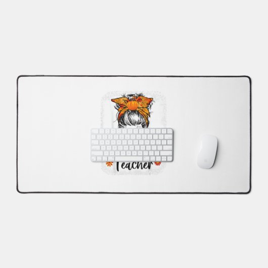 dankbare leraar herfst Thanksgiving rommelig Bureaumat (Keyboard & Muis)