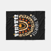 Dankbare Leraar Thanksgiving Regenboog Luipaard He Fleece Deken (Voorkant (Horizontaal))
