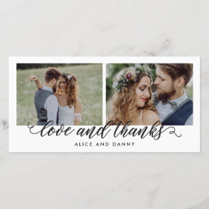 Dankbare Liefde Trouwen Dank u kaarten