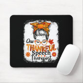 Dankbare logopedist Herfst Thanksgiving Messy Muismat (Met muis)