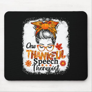 Dankbare logopedist Herfst Thanksgiving Messy Muismat