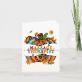 Dankbare Mage Therapeut Pompoen Herfst Fa Kaart (Voorkant)