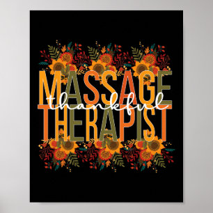 Dankbare Mage Therapeut Thanksgiving Mage Therapie Poster