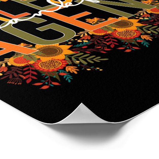 Dankbare makelaar Thanksgiving Poster (Hoek)