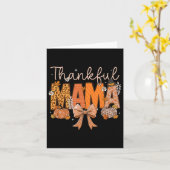 Dankbare Mama Coquette Bows Mama Herfst Thanksgivi Kaart (Gele Bloem)
