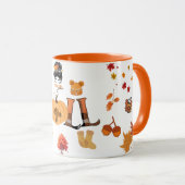 Dankbare Mama Herfst Mok – Gezellige Herfst Pompoe (Voorkant rechts)