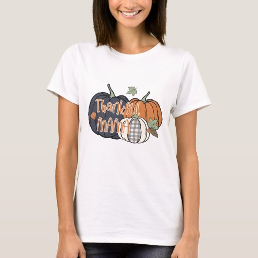 Dankbare mama - Thanksgiving T-shirt (Voorkant)
