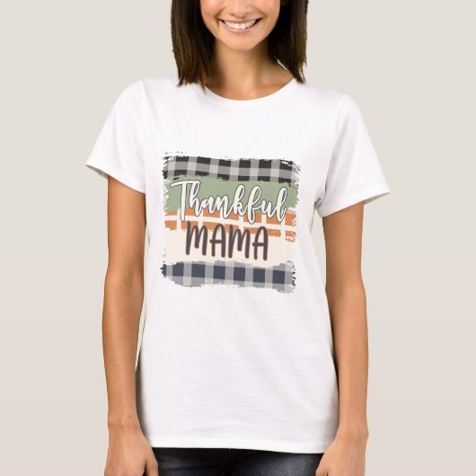 Dankbare mama - Thanksgiving T-shirt (Voorkant)