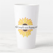 Dankbare mensen zijn gelukkige mensen Personaliser Latte Mok (Voorkant)