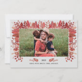 Dankbare met de hand beletterde vakantiefotokaart kaart (Achterkant)