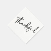 Dankbare minimalistische script Thanksgiving Servet (Hoek)