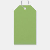Dankbare Mint Minimalistische Palmboom Cadeaulabel (Achterkant)