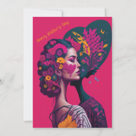 Dankbare Moederdag Plat Vakantiekaart Feestdagenkaart