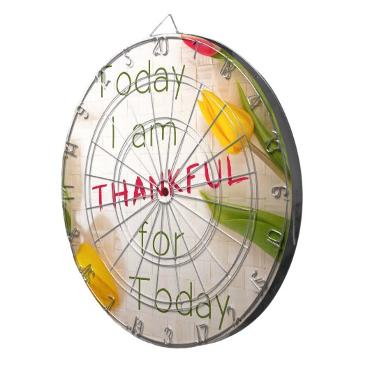 Dankbare Motivatie offertes Dartbord (Voorkant Rechts)