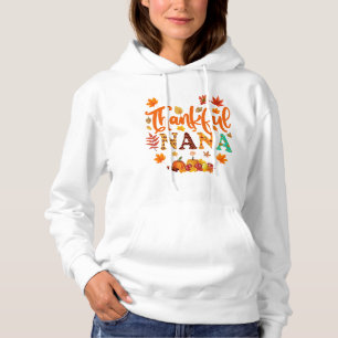 Dankbare NANA – Herfstbladeren & Hartelijke Dankba Hoodie