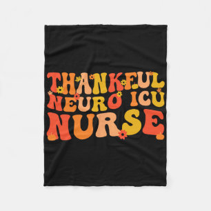Dankbare Neuro ICU Verpleegkundige Thanksgiving Ne Fleece Deken