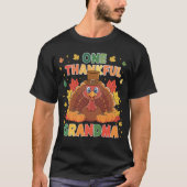 Dankbare oma Thanksgiving Herfst Shirt (Voorkant)