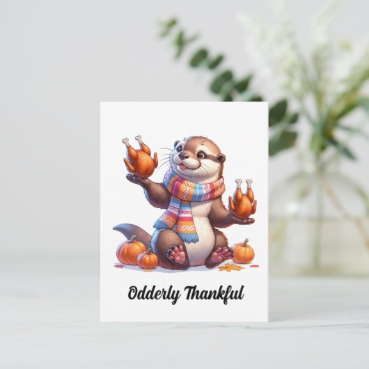 Dankbare Otter Ansichtkaart Briefkaart (Staand voorkant)