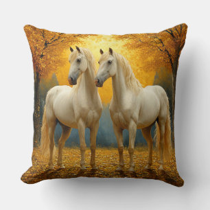 Dankbare Paarden Gezellige Rustieke Kussen Cadeau