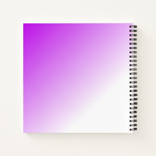 Dankbare Paarse Ombre Notitieboek (Achterkant)