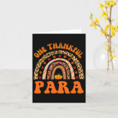 Dankbare Para Professionele Herfst Thanksgiving Le Kaart (Gele Bloem)